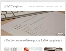 Tablet Screenshot of latextemplates.com